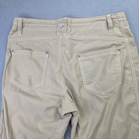 Kuhl Pants Womens 8 Regular Khaki Straight Leg Hiking Outdoor Stretch Athleisure - Picture 7 of 15